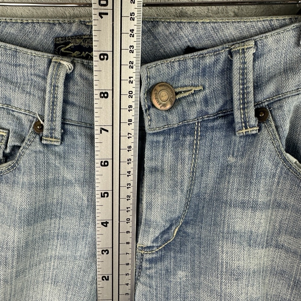 Seven7 Jeans Womens 29 Light Wash Flare Leg Stretch Denim Low Rise Y2K - Picture 3 of 16